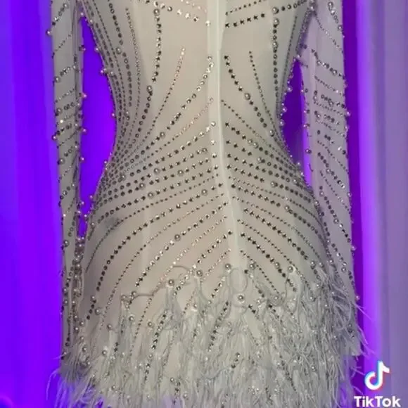 Women sexy sparkly long sleeve - Picture 2 of 3